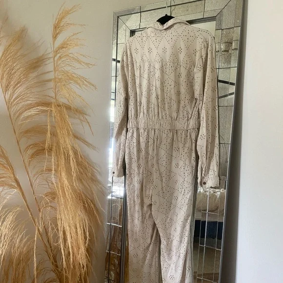Free People Set The Tone Jumpsuit in Ivory - Picture 7 of 8
